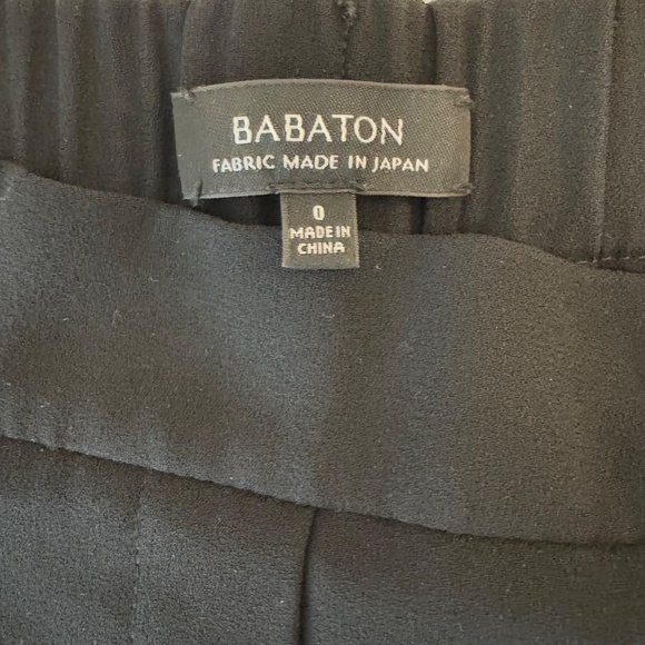 Babaton Crepe Dress Pants Crop Ankle Length in Black, Women's Size 0 - Picture 2 of 10